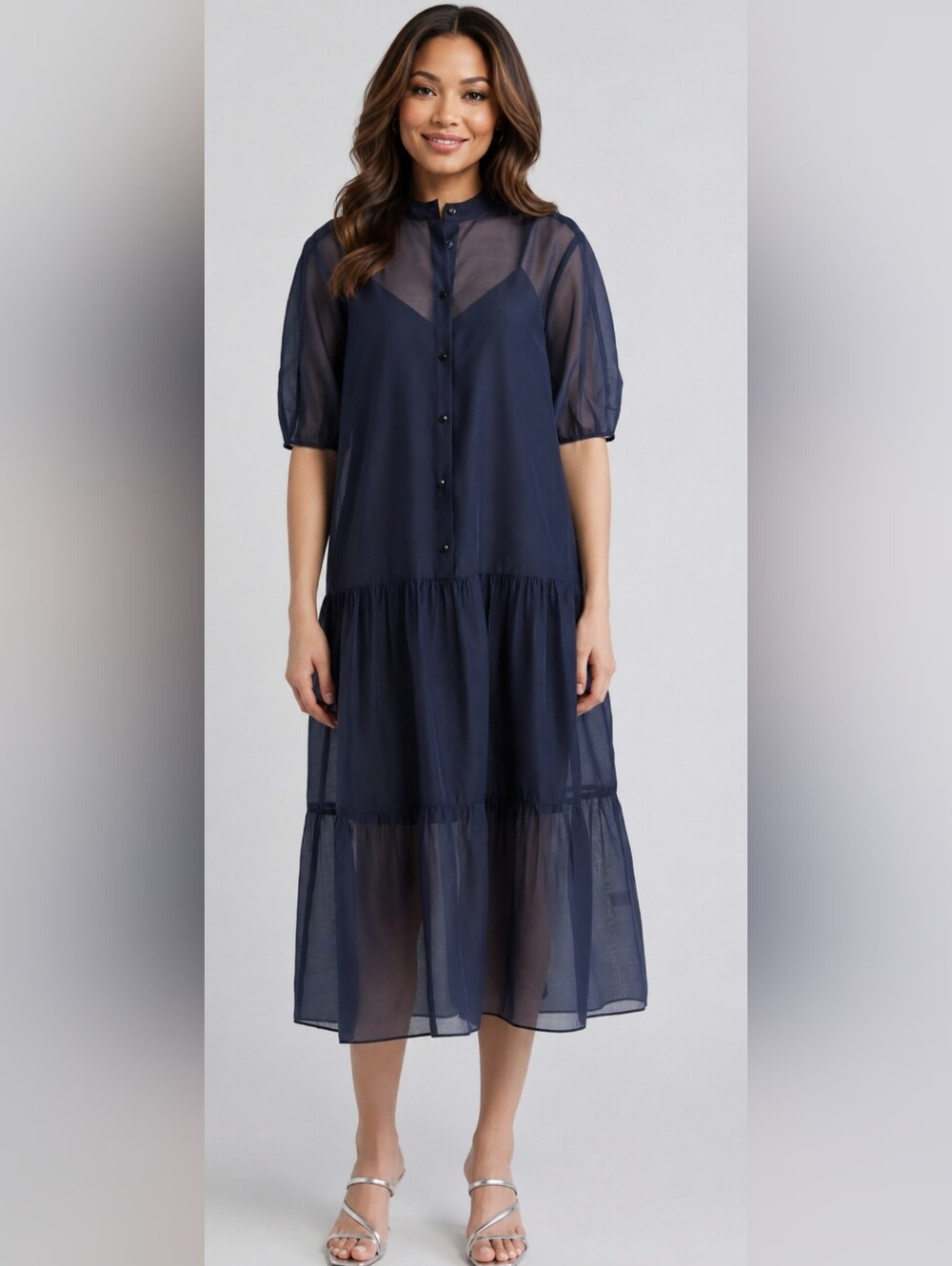 Tedbaker - Button-Front Dress Size 4
